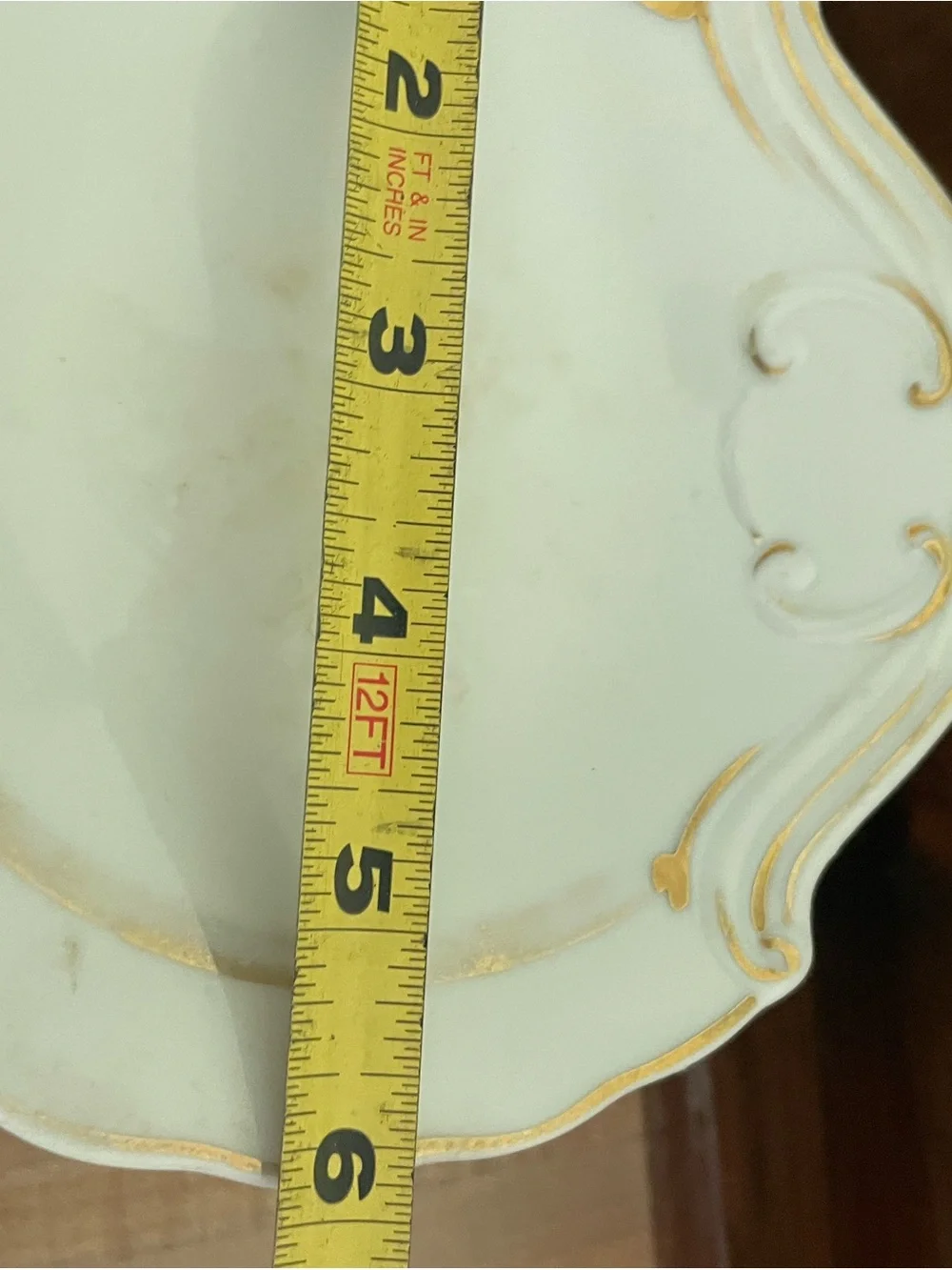 Cream Porcelain Vanity Set with Gold Accents - Vintage Style